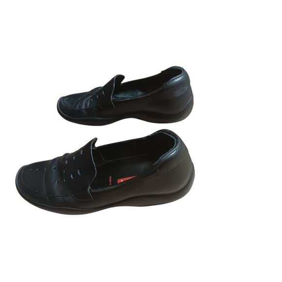 Archive 2000s Prada Sport Black Leather Loafers Shoes Size 39 Vintage Mens 6 W 8 - Picture 2 of 16